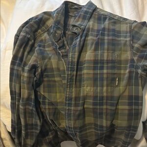 Eddie Bauer classic fit heavy flannel shirt